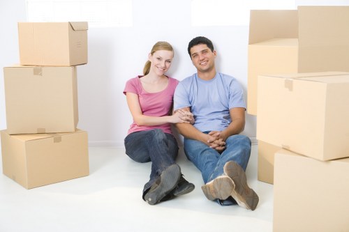 Moving boxes and packing materials for a Kingston Upon Thames home move