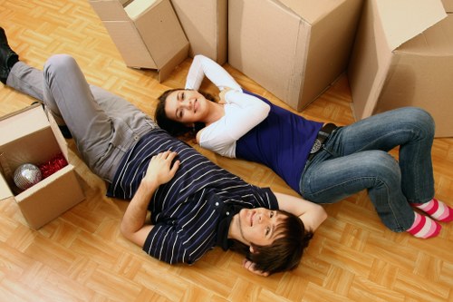 Commercial movers transporting office furniture and equipment in Kingston Upon Thames